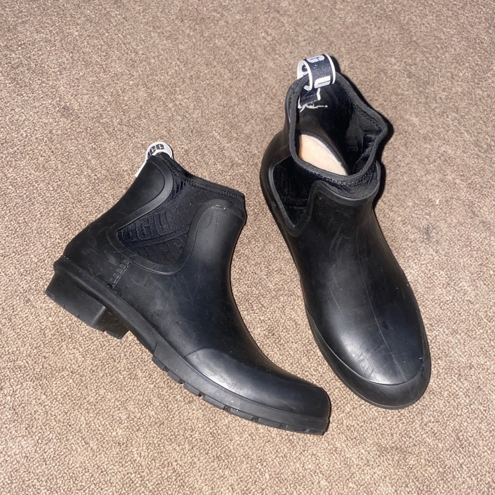 UGG Black Rain Boots
